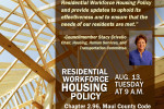 residential workforce housing policy review